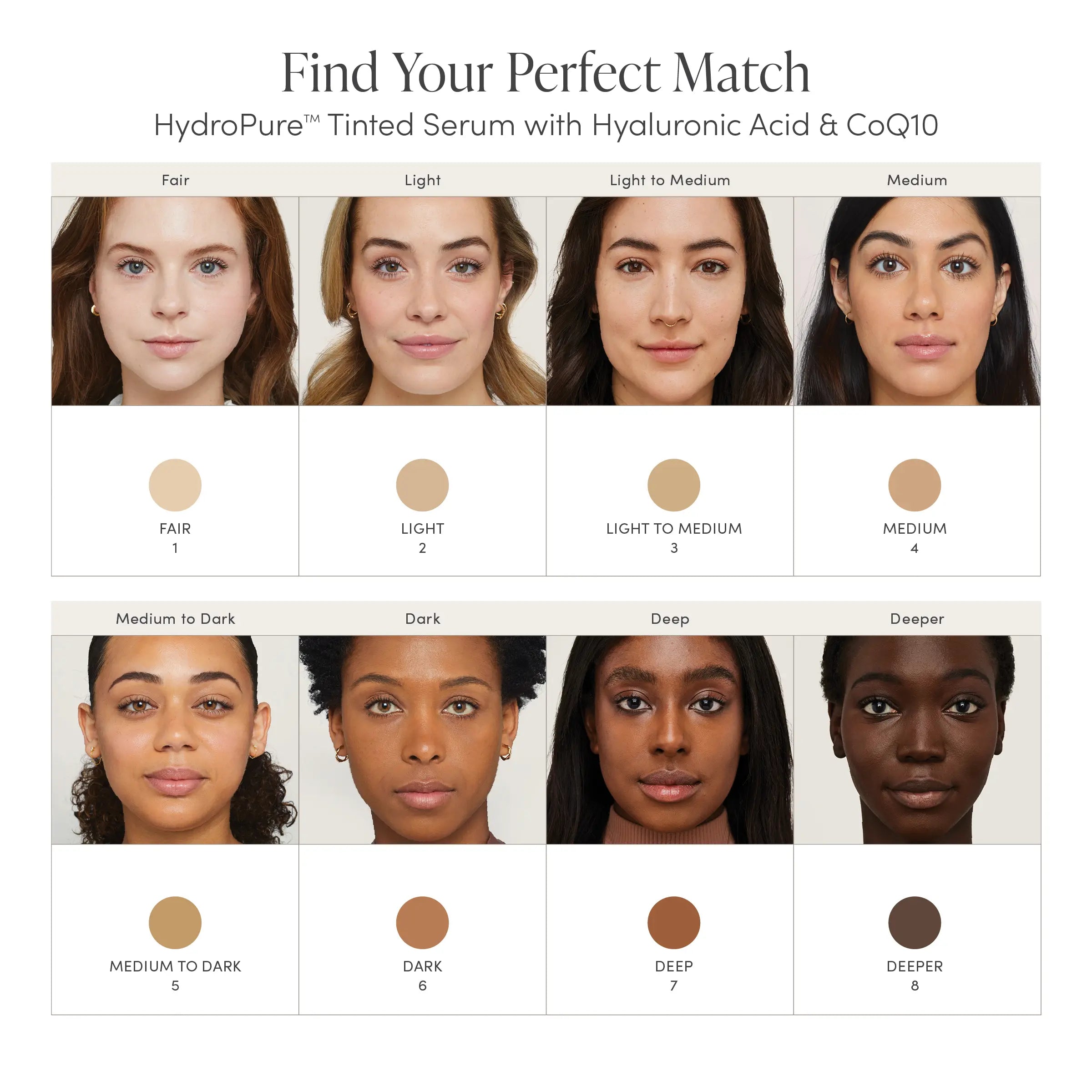 HydroPure™ Tinted Serum with Hyaluronic Acid & CoQ10 - Margifox Distributors