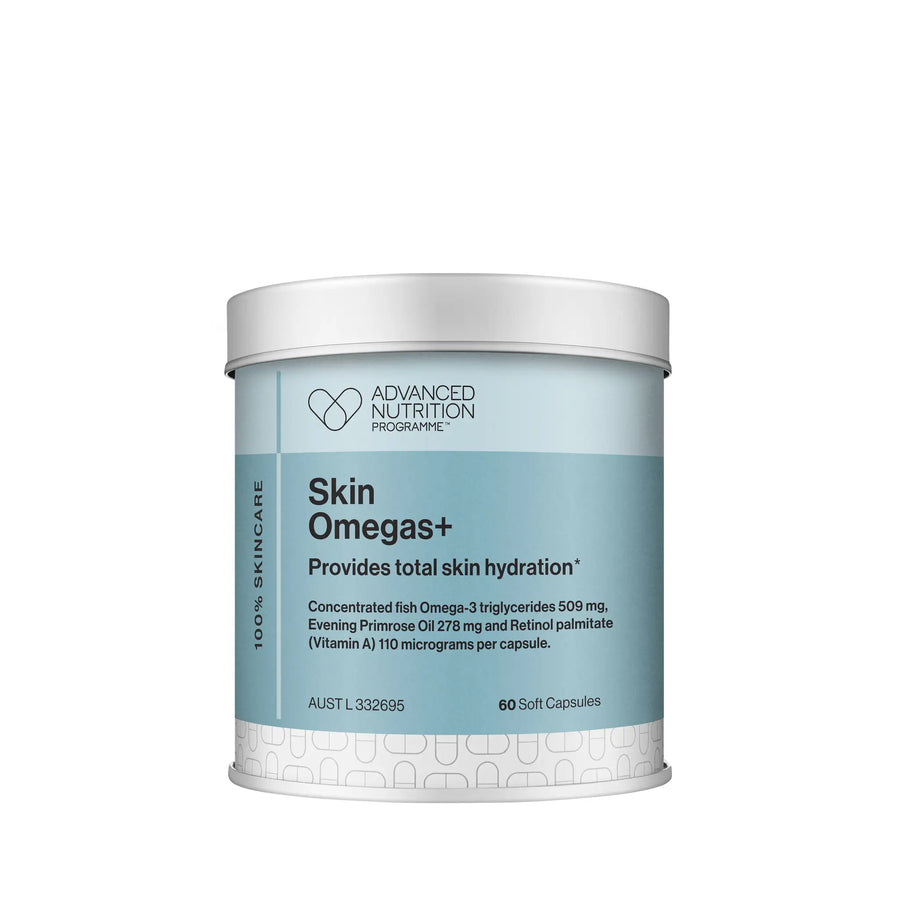 Advanced Nutrition Programme Skin Omegas+ product packaging